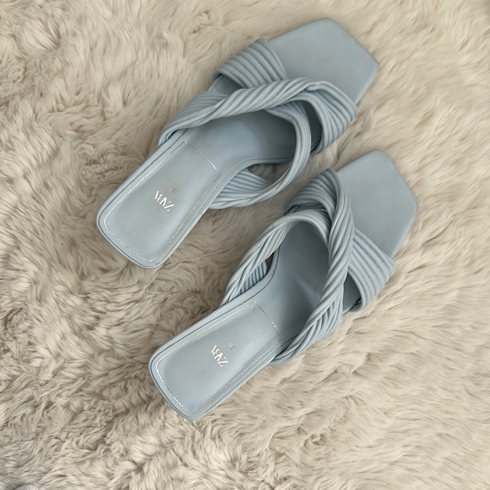 Women's Blue Strappy Sandals